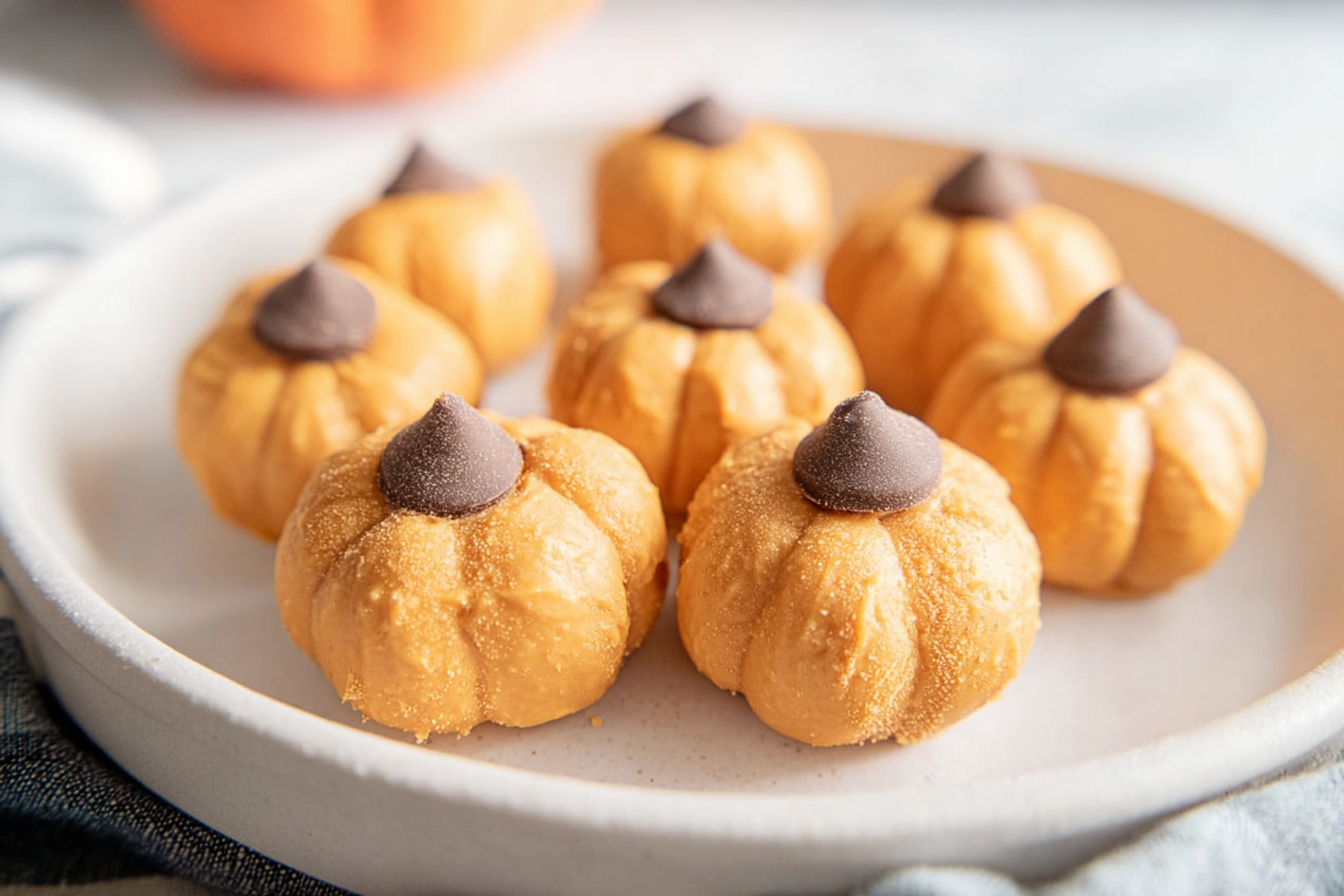 Peanut Butter Ball Pumpkins