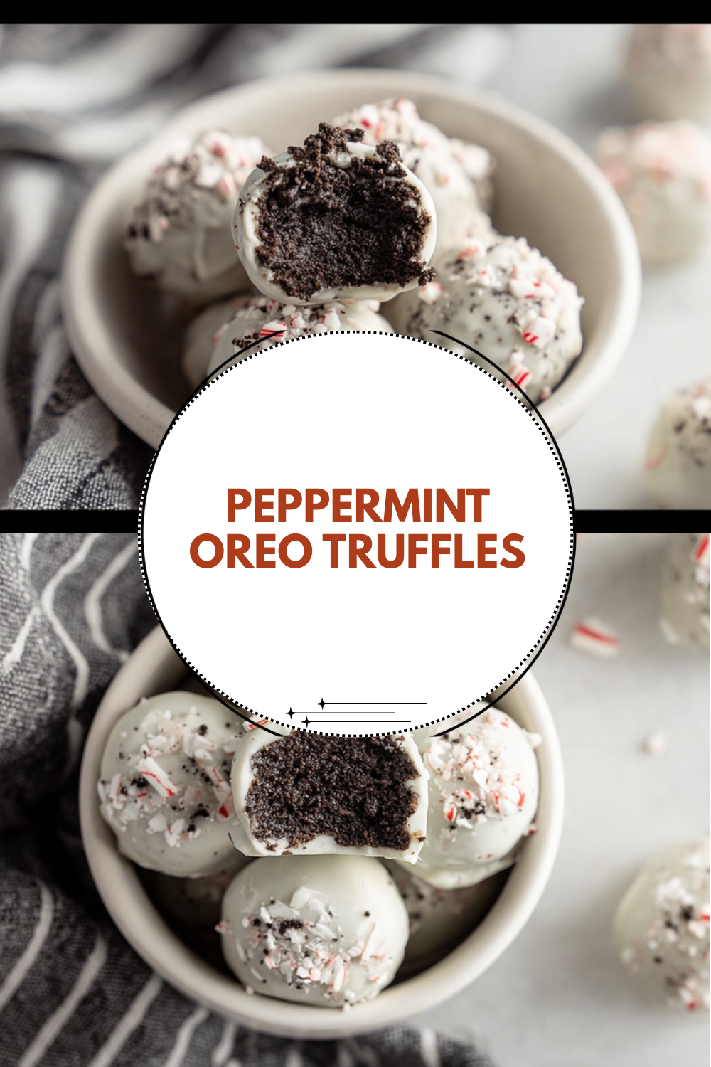 Peppermint Oreo Truffles