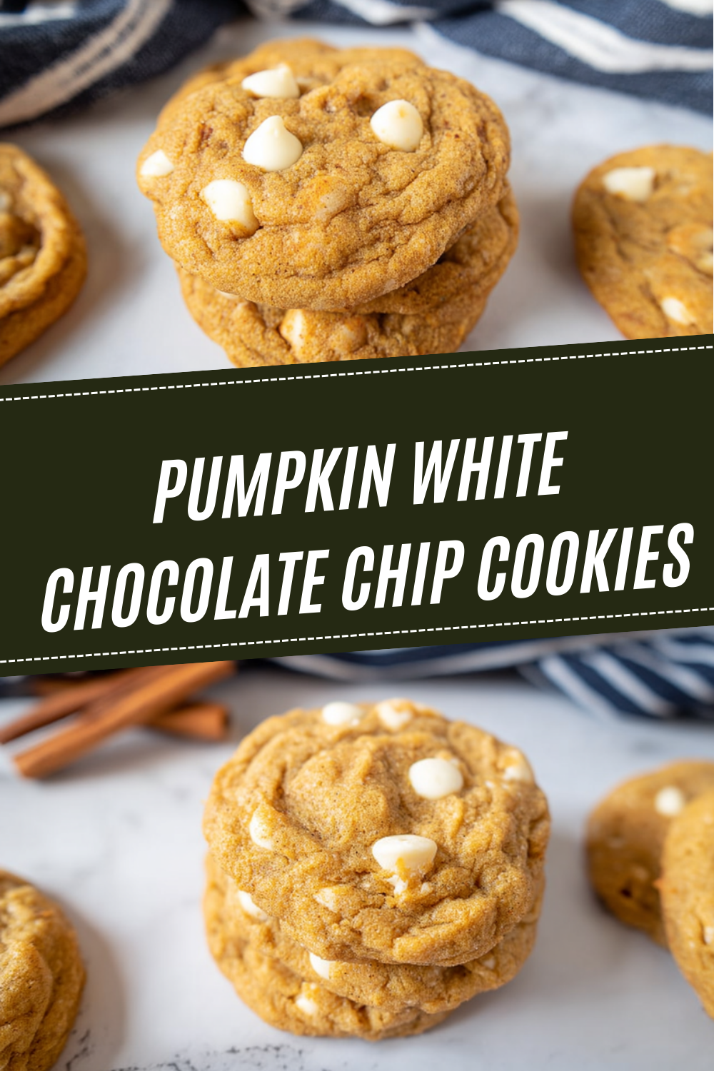 Pumpkin White Chocolate Chip Cookies