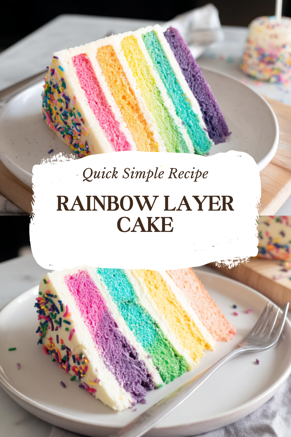 Rainbow Layer Cake