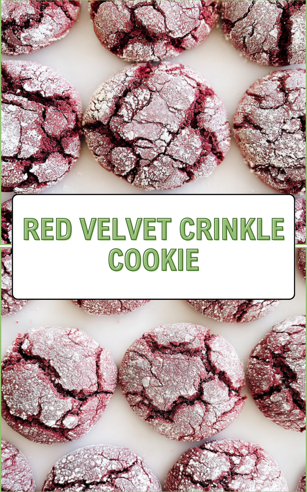 Red Velvet Crinkle Cookie