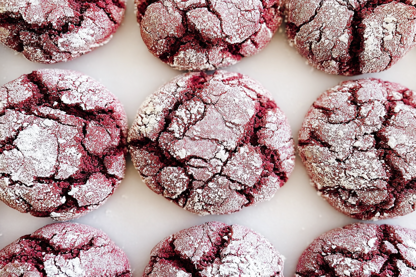 Red Velvet Crinkle Cookie