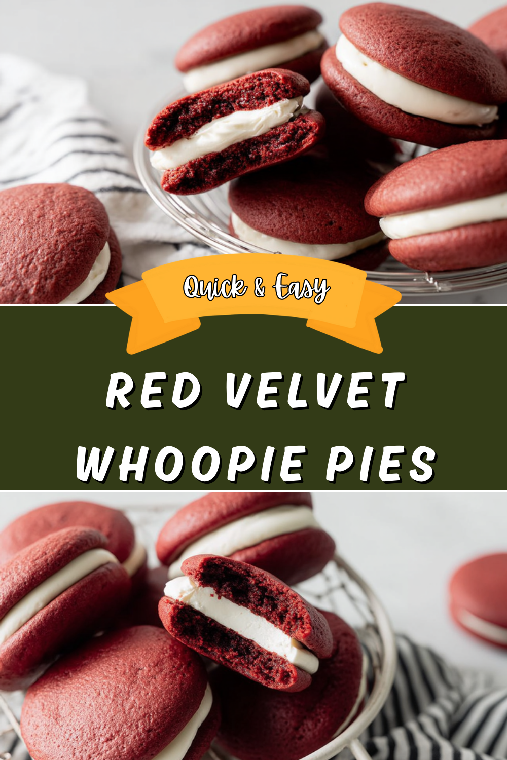 Red Velvet Whoopie Pies