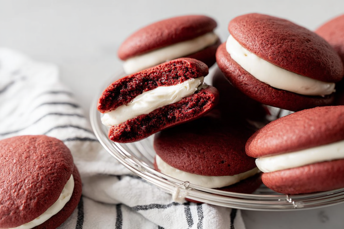 Red Velvet Whoopie Pies