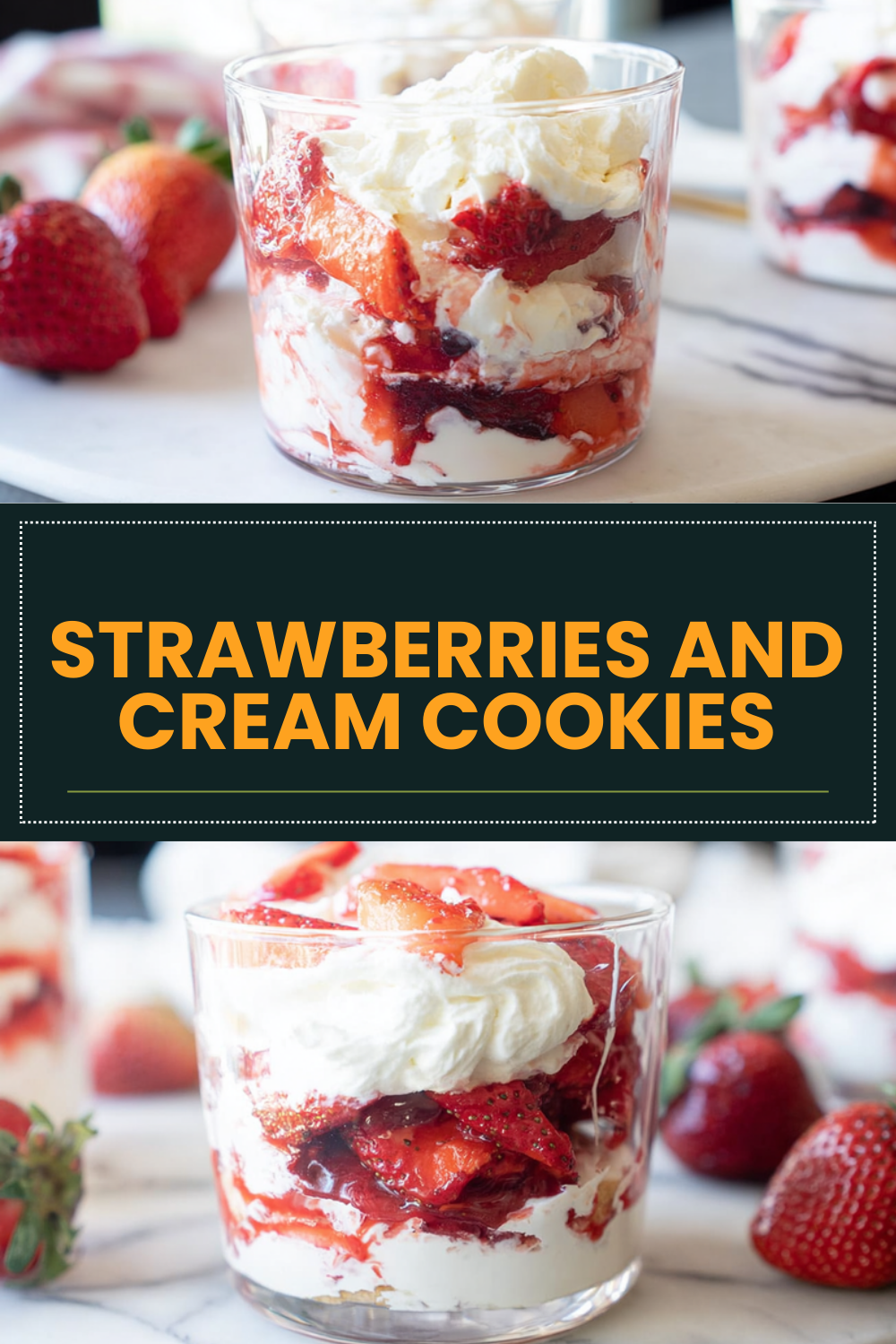 Strawberries And Cream Cookies