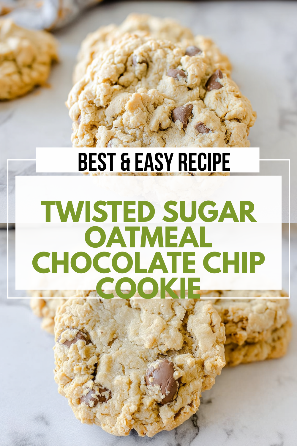 Twisted Sugar Oatmeal Chocolate Chip Cookie