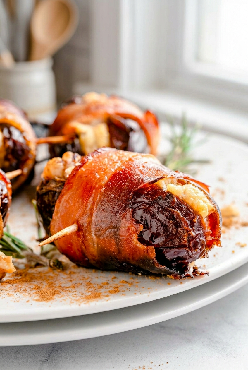 Bacon Wrapped Dates 3 Ingredient Recipe 6 Bacon Wrapped Dates