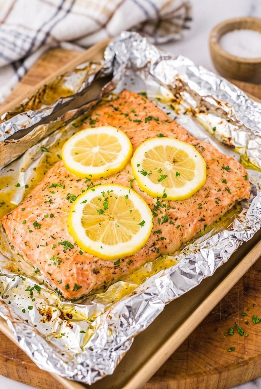 Baked Salmon In Foil Recipe