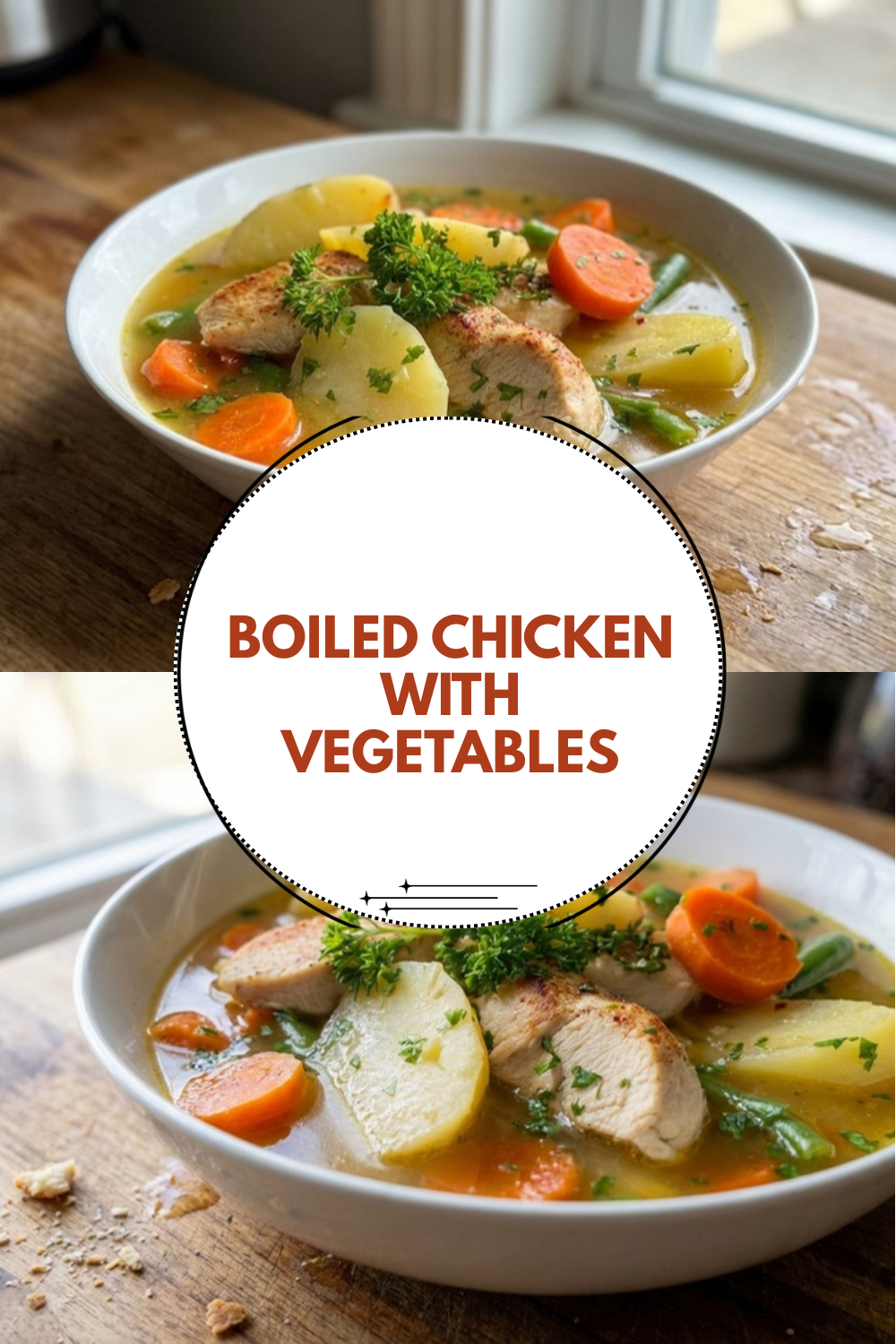 Boiled Chicken With Vegetables