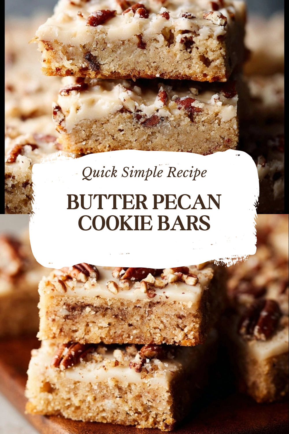 Butter Pecan Cookie Bars