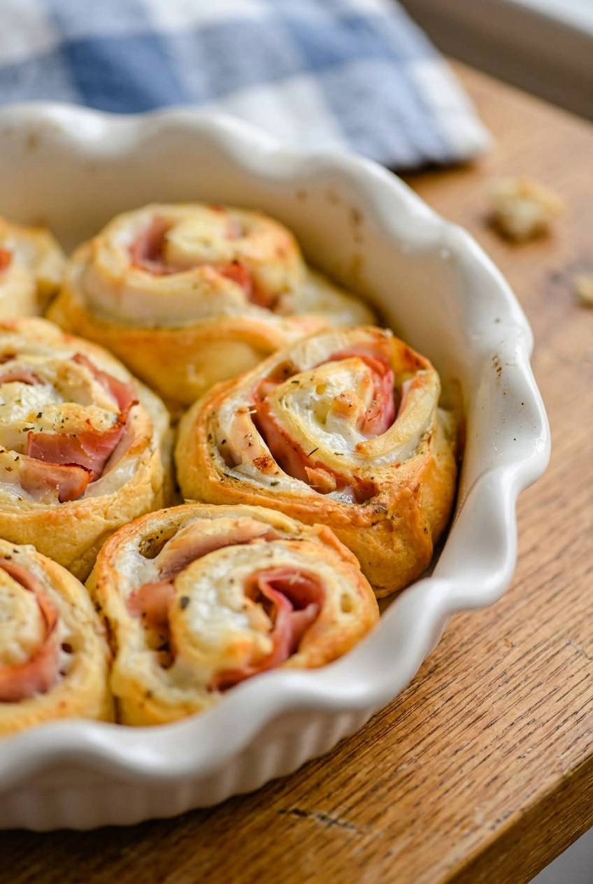 Chicken Cordon Bleu Crescent Rolls