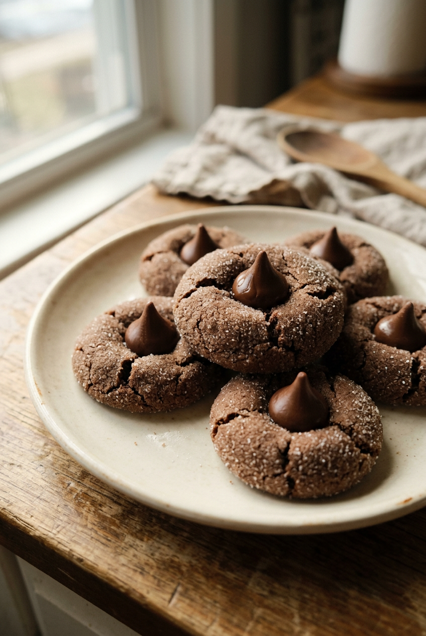 Chocolate Blossom Cookies