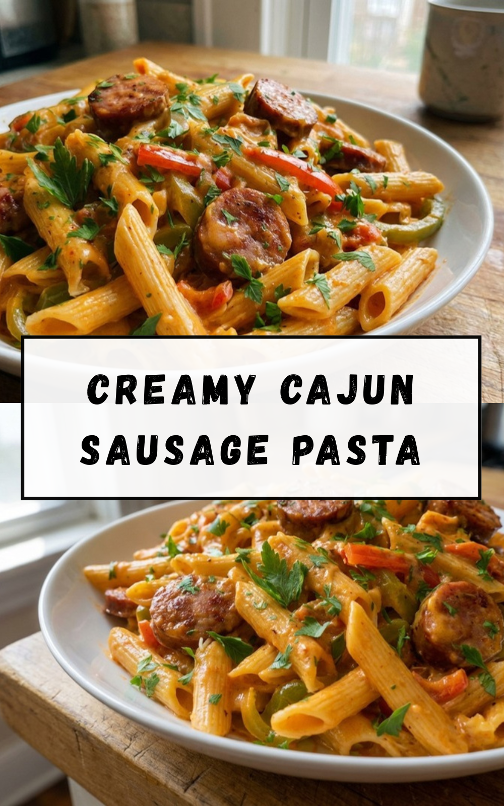 Creamy Cajun Sausage Pasta