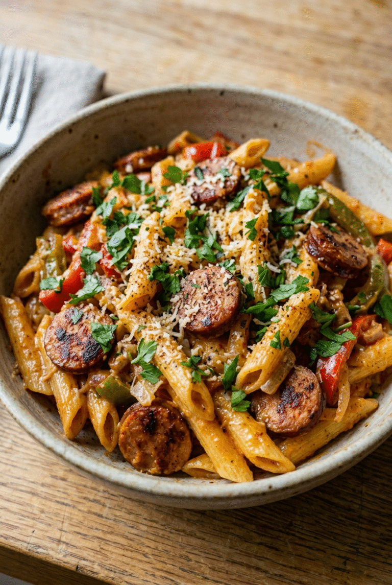 Creamy Cajun Sausage Pasta 88.Png