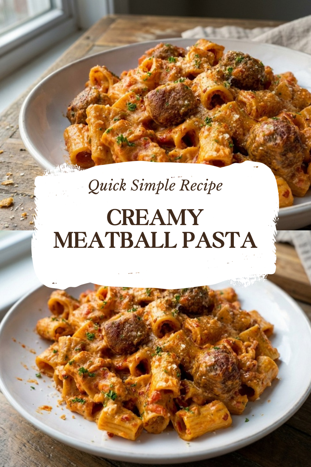 Creamy Meatball Pasta