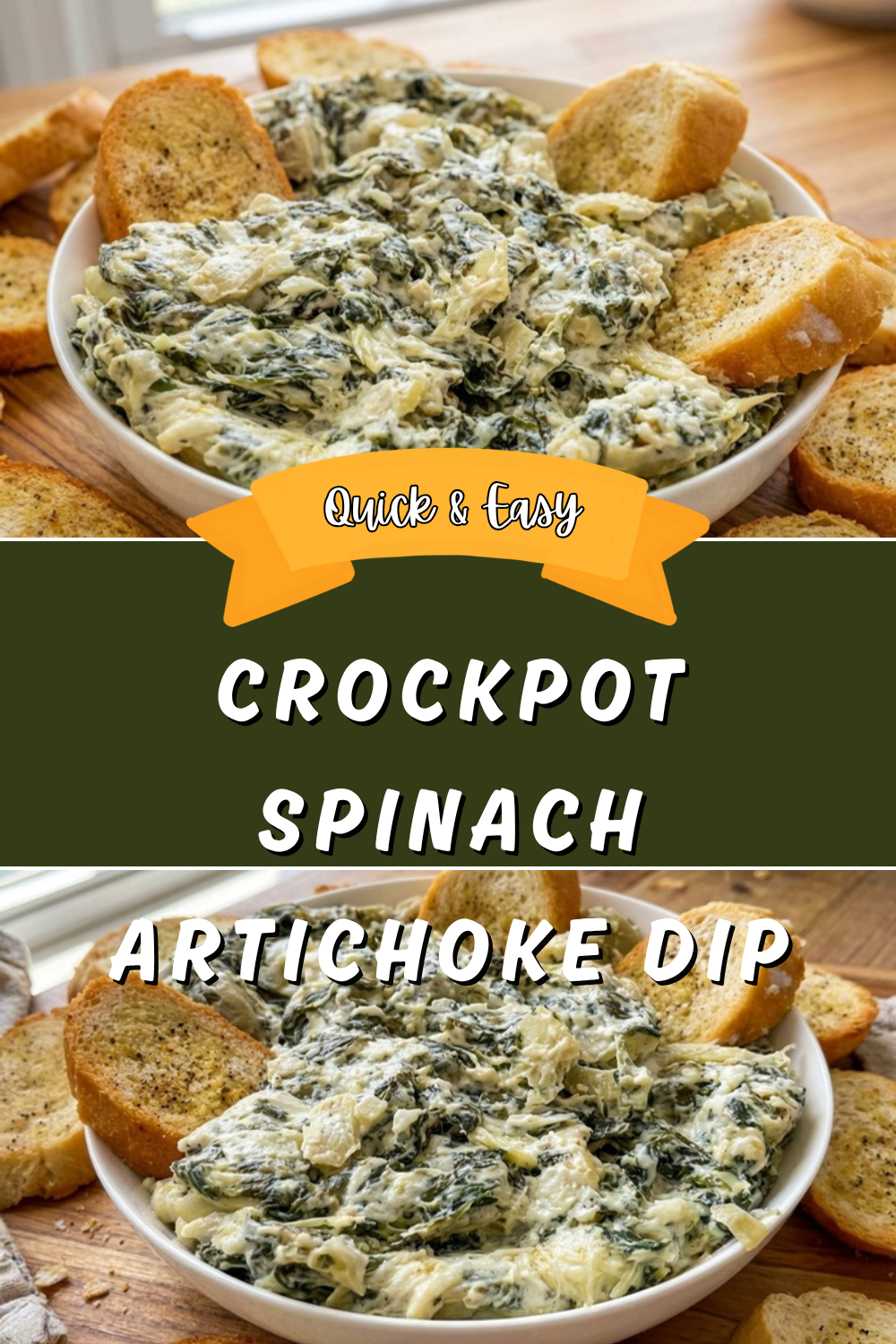 Crockpot Spinach Artichoke Dip