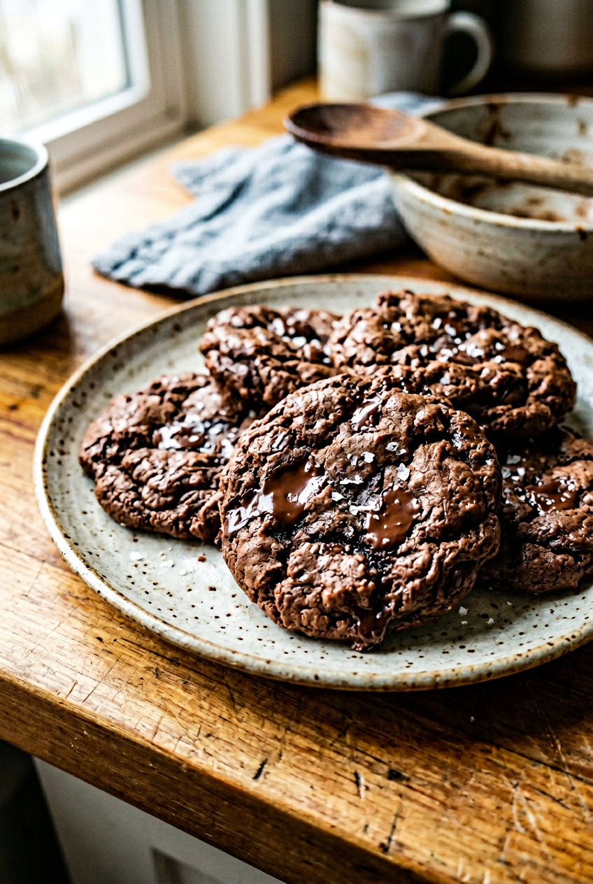 Flourless Chocolate Chip Cookies