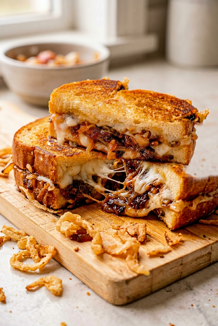 French Onion Grilled Cheese