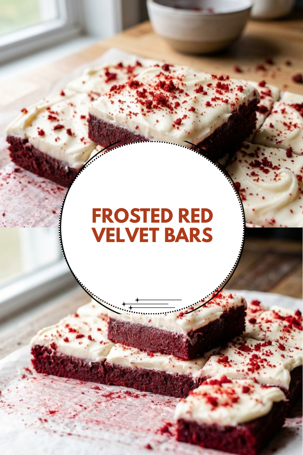 Frosted Red Velvet Bars