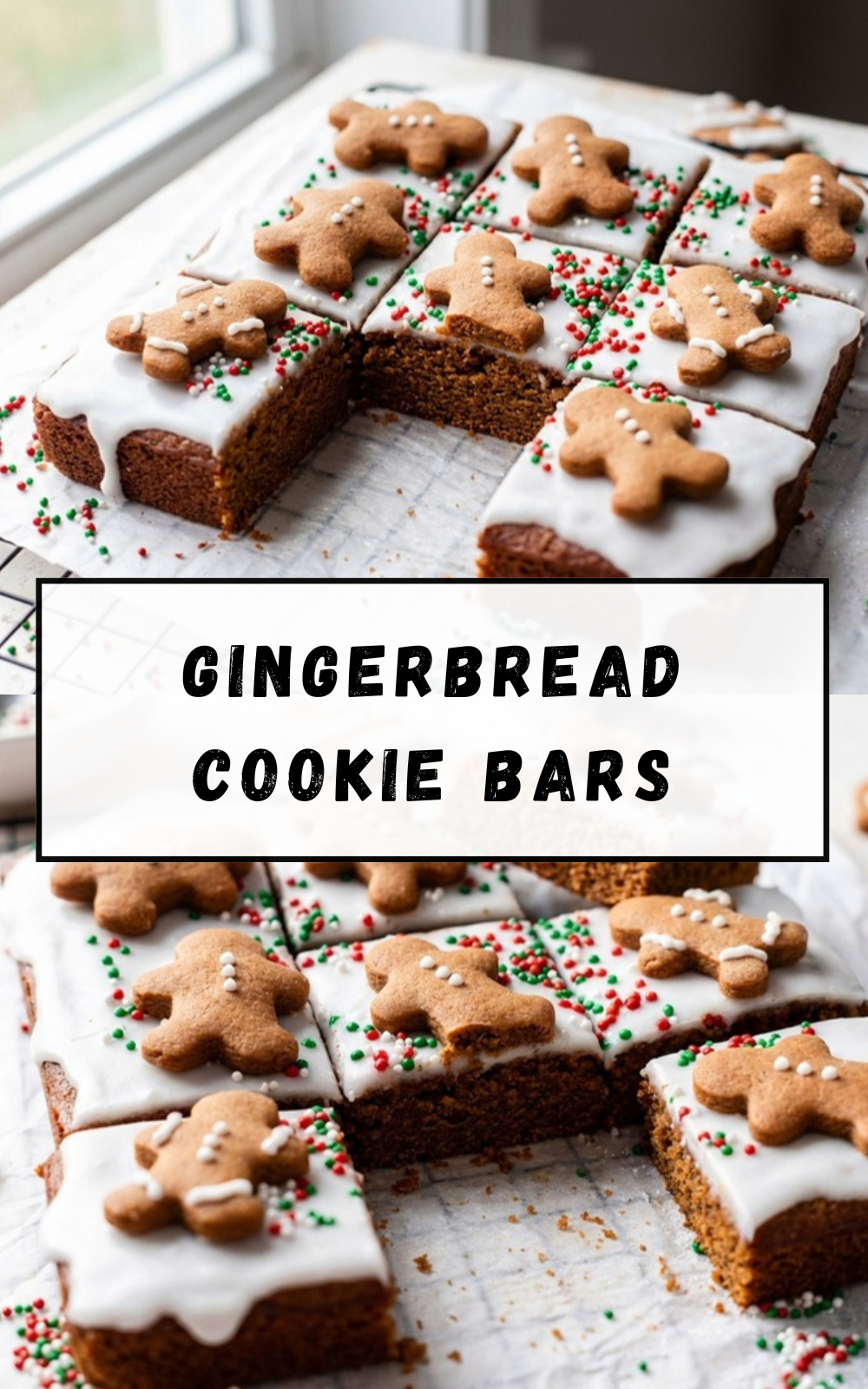 Gingerbread Cookie Bars