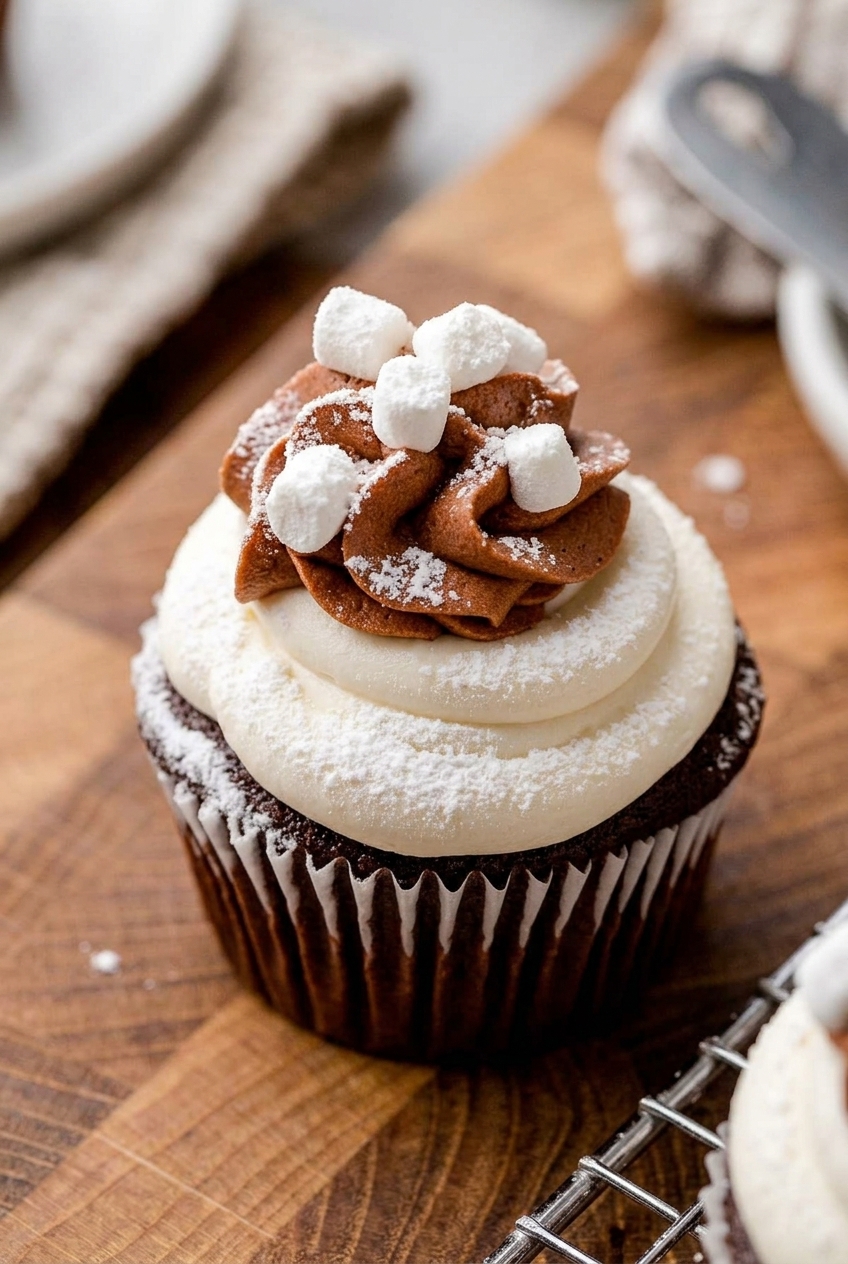 Hot Chocolate Cupcakes