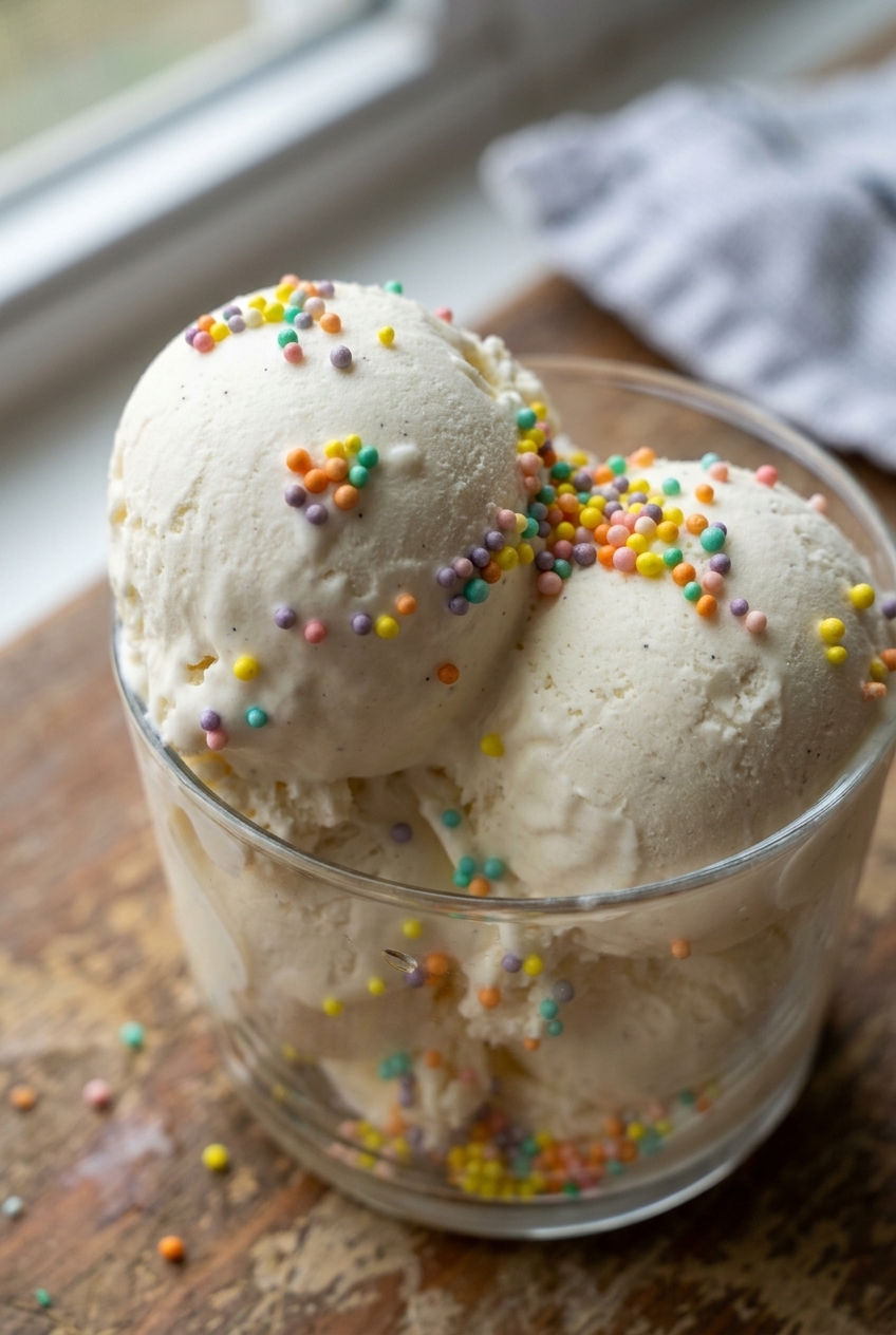 No Churn Vanilla Ice Cream Recipe