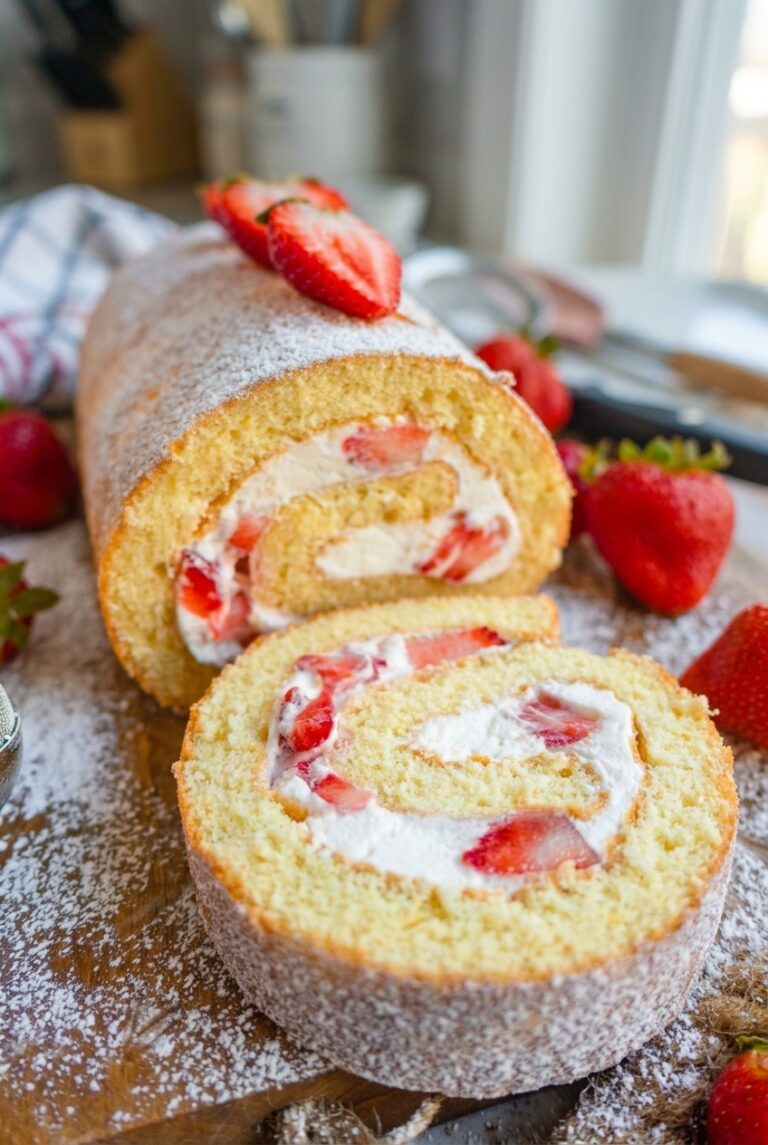 Strawberry Shortcake Roulade Recipe 50.Png