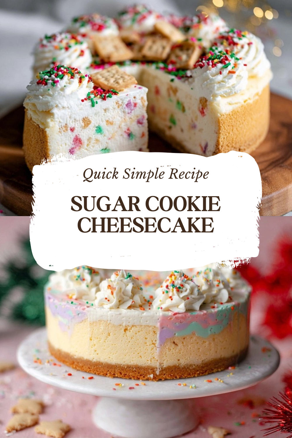 Sugar Cookie Cheesecake