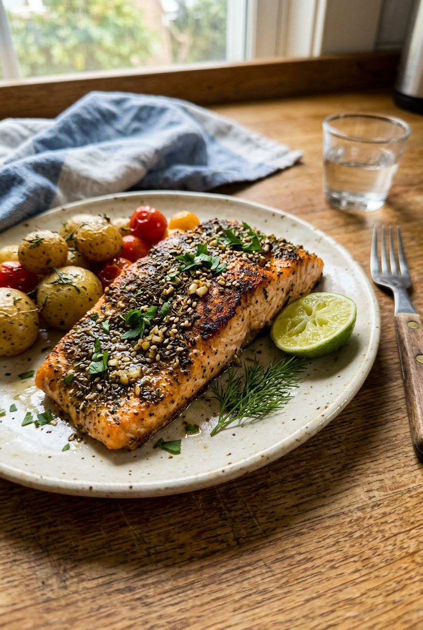 Zaatar Garlic Salmon