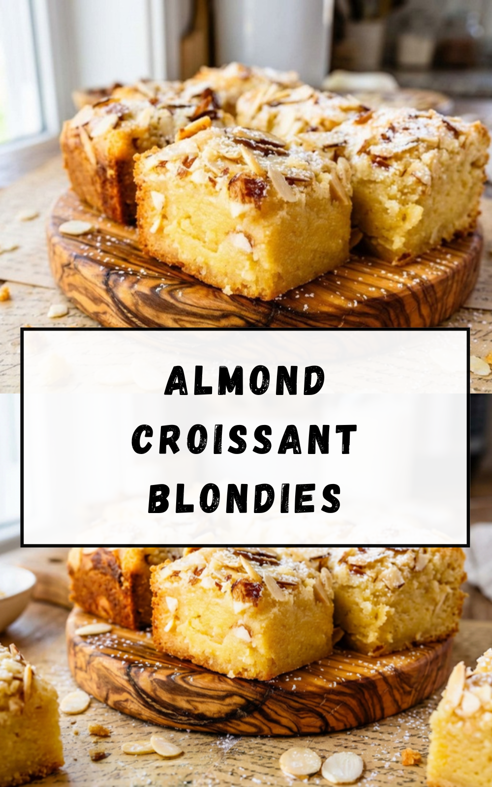 Almond Croissant Blondies Easy Bakery Style Recipe 7 Almond Croissant Blondies