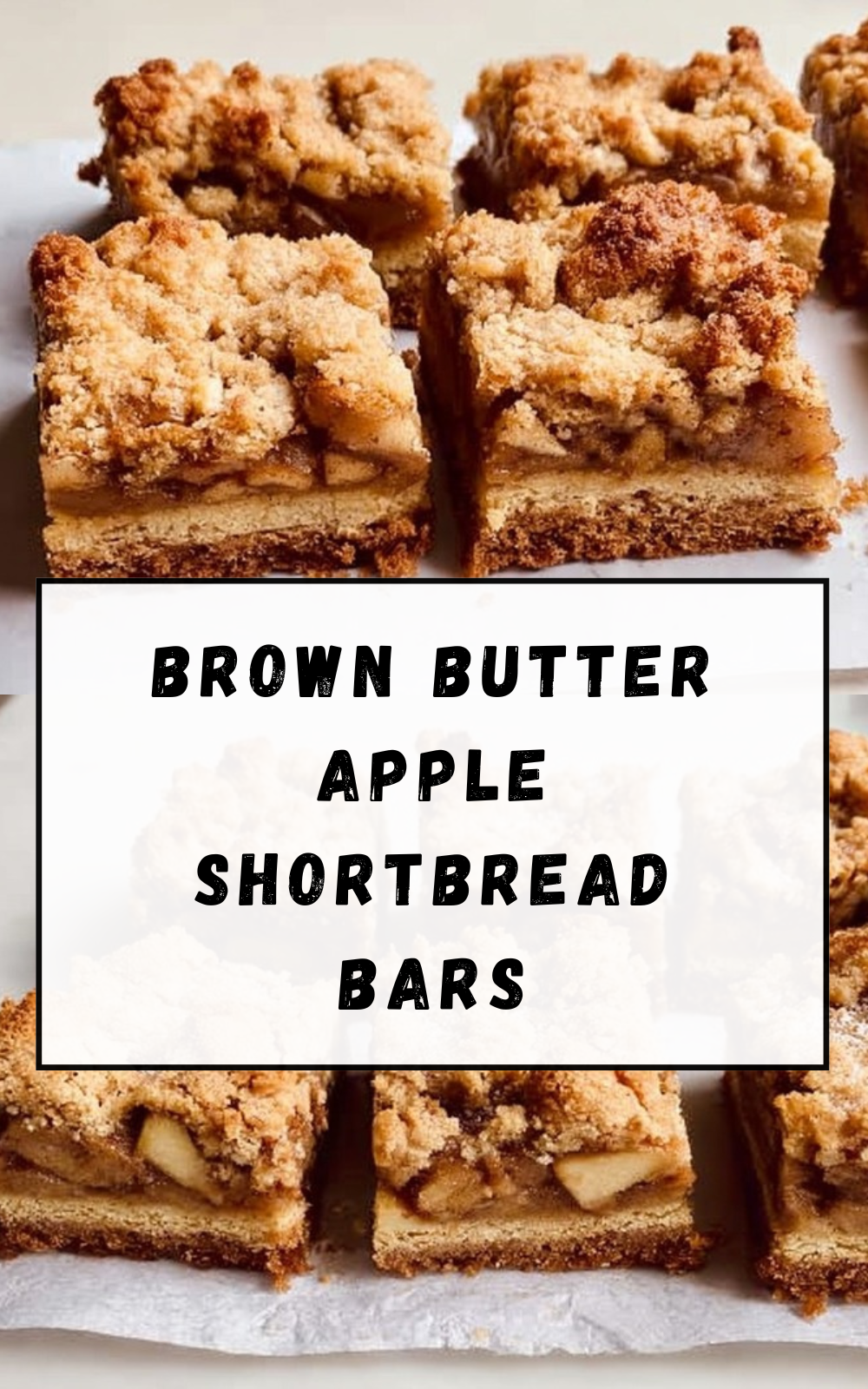Brown Butter Apple Shortbread Bars