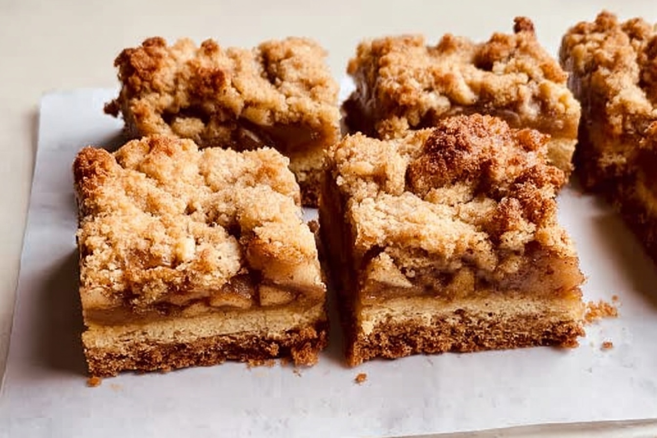 Brown Butter Apple Shortbread Bars