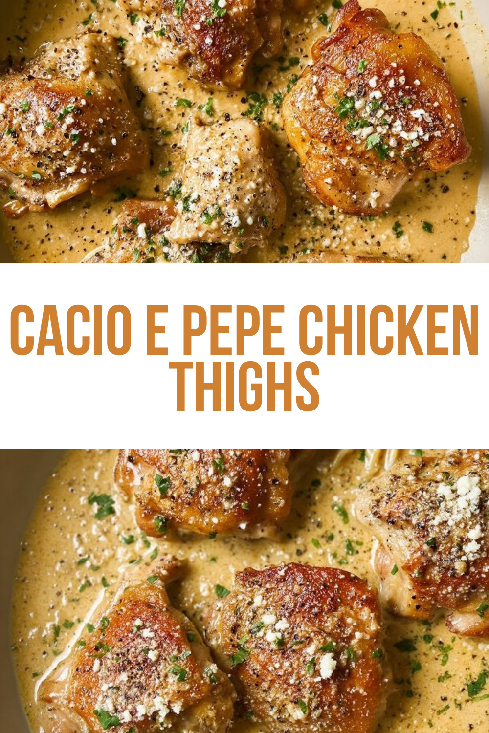 Cacio E Pepe Chicken Thighs