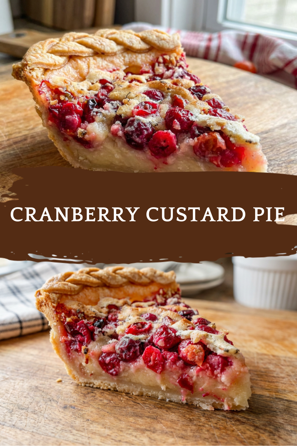 Cranberry Custard Pie