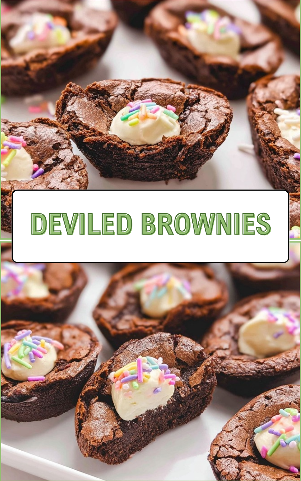 Deviled Brownies Recipe Easy Fudgy Chocolate Treat 7 Deviled Brownies