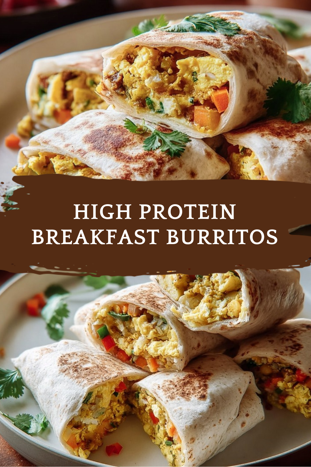 High Protein Breakfast Burritos