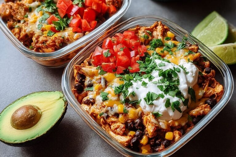High Protein Chicken Cottage Cheese Enchilada Bowls 57.Png