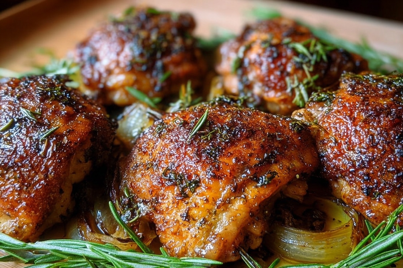 Oven Baked Chicken Thighs